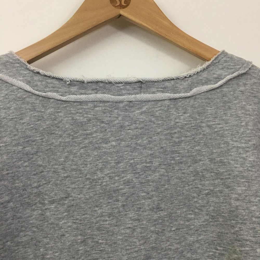 Whiteroom & Cactus Round Neck 1/2 Button Up Sweat Shirt Womens Size S Gray - Picture 10 of 14